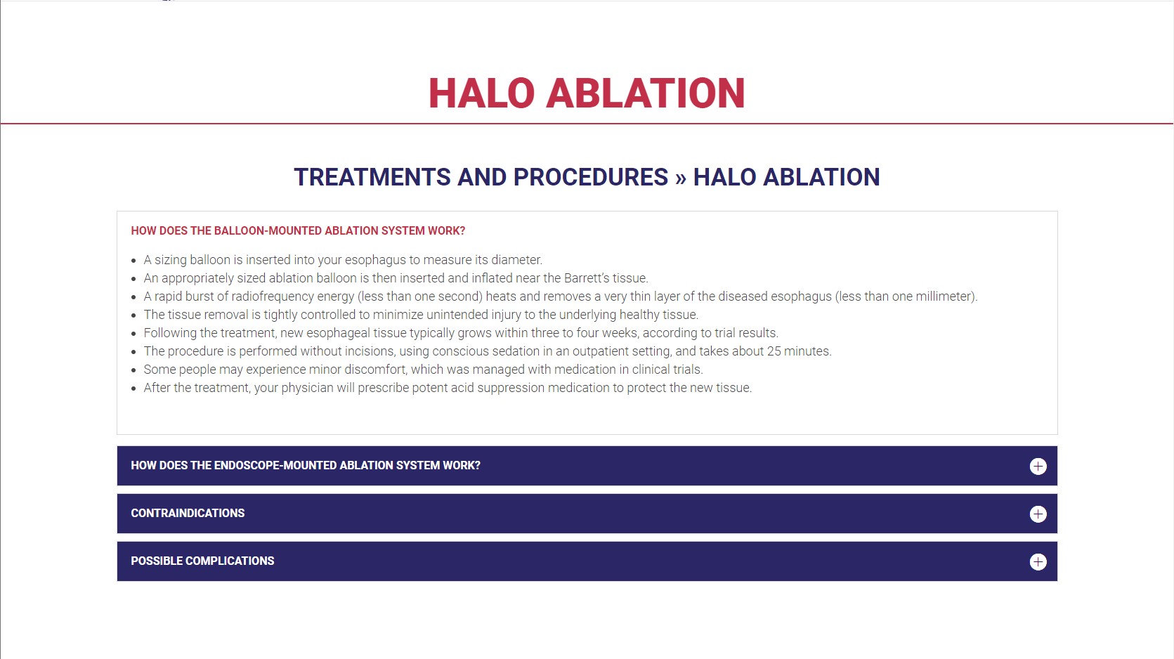 HALO Ablation Treatments & Procedures for Barrett's Esophagus | United ...